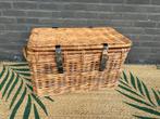 Vintage rotan kist/ mand, Huis en Inrichting, Ophalen, Gebruikt, Rechthoekig, Riet