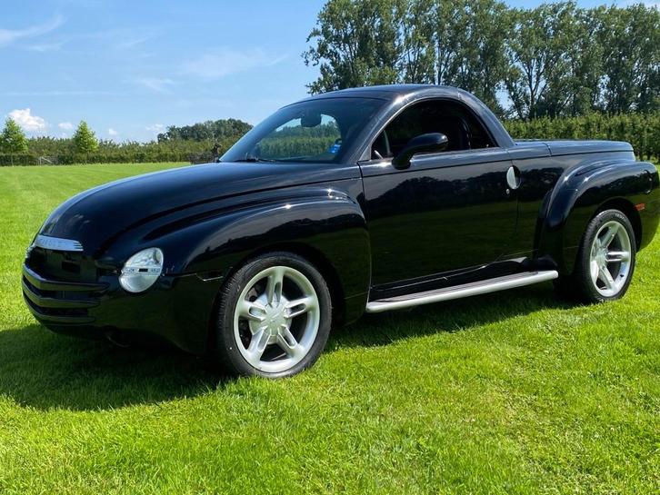 Chevrolet SSR - 2004, Auto's, Chevrolet, Bedrijf, Te koop, Overige modellen, Benzine, 2 deurs, Zwart, Zwart, Kunstmatig leder