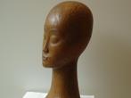 Adolphe DAENEN seul exempl. buste tête de femme bois sculpté, Antiquités & Art, Enlèvement