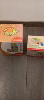 Jouets en bois, boîte à puzzle en bois à partir de 1 an, Enlèvement ou Envoi, Utilisé