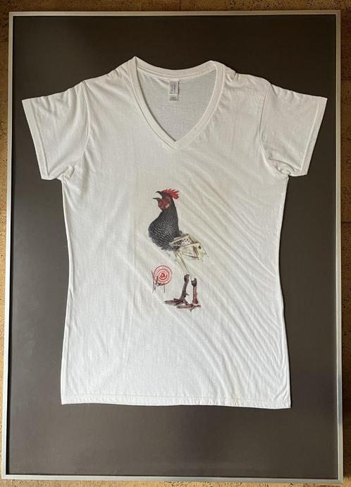 Koen van Mechelen T-shirt  Cosmopolitan Chicken, Antiek en Kunst, Kunst | Litho's en Zeefdrukken, Ophalen of Verzenden