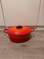 Cousances - Le creuset stoofpan, Gebruikt, Gietijzer, Ophalen of Verzenden, Keramische plaat