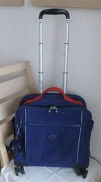 Kipling trolley 8 wielen 360 tweekleurig + aap, Gebruikt, Blauw, Aktetas of Boekentas, 40 tot 50 cm