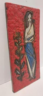Red Ruscha wandplaat keramiek, Antiek en Kunst, Antiek | Keramiek en Aardewerk, Ophalen of Verzenden