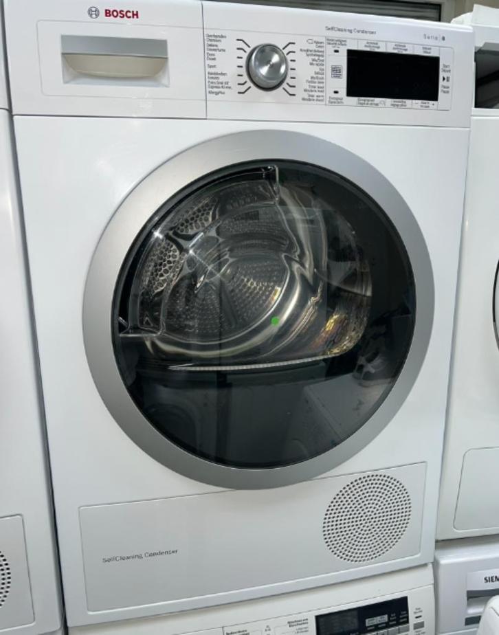 ✅ Bosch Serie 8 warmtepompdroger 8kg A+++ MET GARANTIE, Elektronische apparatuur, Droogkasten, Zo goed als nieuw, Condens, Voorlader