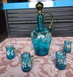 Carafe et verres bohèmes, Antiquités & Art, Enlèvement ou Envoi