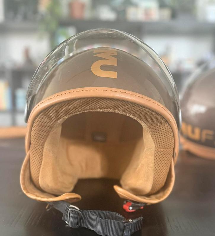 NAU Fashion Scooter Helm Maat S 55/56, Fietsen en Brommers, Brommerhelmen, Gebruikt, Small, Ophalen of Verzenden