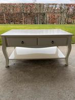 Salontafel met twee laden en een legplank, Huis en Inrichting, Tafels | Kaptafels, Ophalen, Zo goed als nieuw