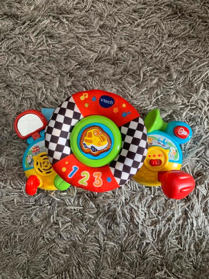 Vtech stuur voor park, Kinderen en Baby's, Speelgoed | Babyspeelgoed, Zo goed als nieuw, Speelkleed, Met licht, Met geluid, Ophalen