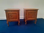 2 antieke nachtkastjes, Huis en Inrichting, Tafels | Bijzettafels, 45 tot 60 cm, Minder dan 55 cm, Gebruikt, Campagne française
