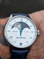 Meistersinger lunascope ( nieuwstaat), Bijoux, Sacs & Beauté, Montres | Hommes, Enlèvement ou Envoi, Acier, Acier, Breitling