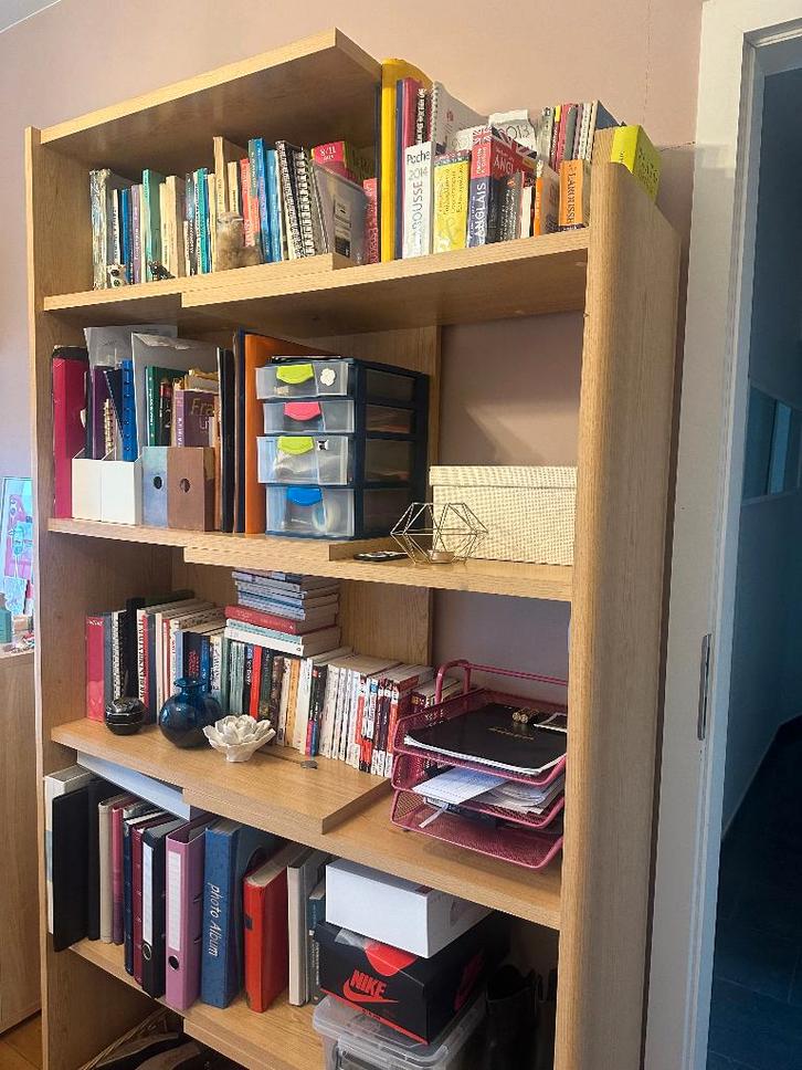 Bibliothèque, Maison & Meubles, Armoires | Bibliothèques, Comme neuf, 100 à 150 cm, 150 à 200 cm, 25 à 50 cm, Autres essences de bois