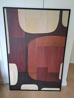 Beautiful abstract oil painting with new oak frame, Antiek en Kunst, Ophalen