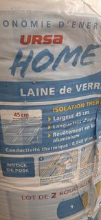 2 rouleaux URSA LAINE DE VERRE 45CM LARGEUR/20CM, Enlèvement, Laine de verre