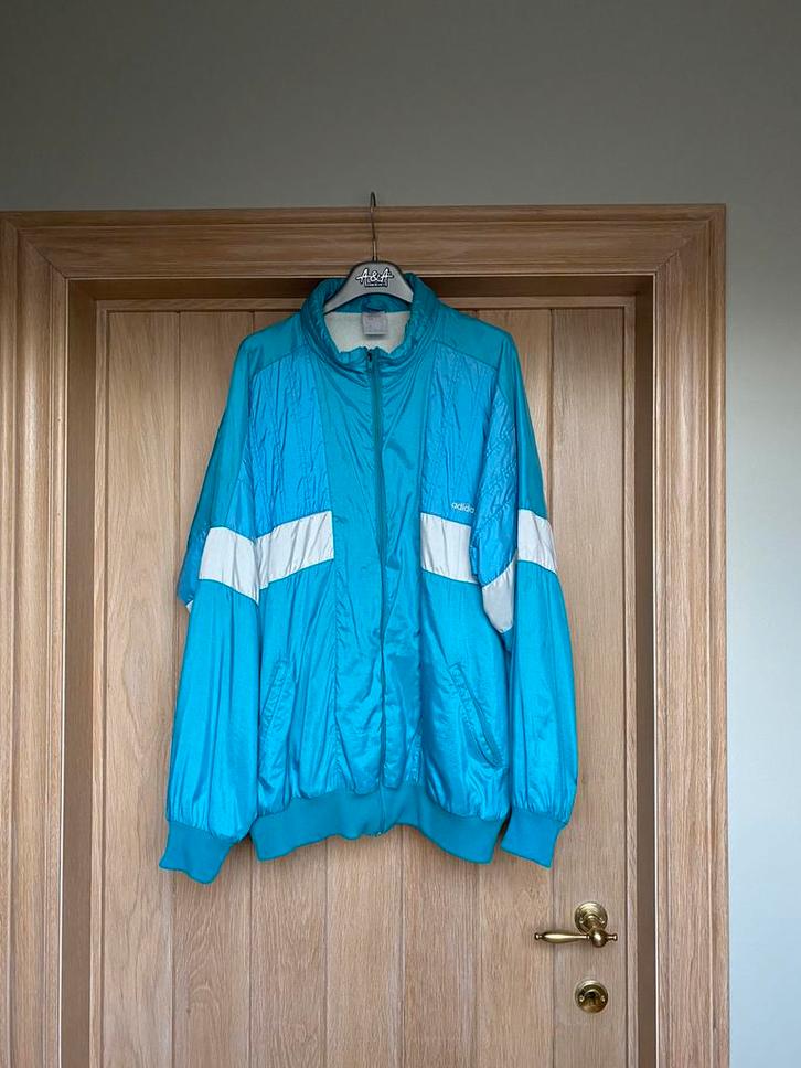 Adidas jacket | Vintage, Kleding | Heren, Sportkleding, Blauw, Ophalen of Verzenden