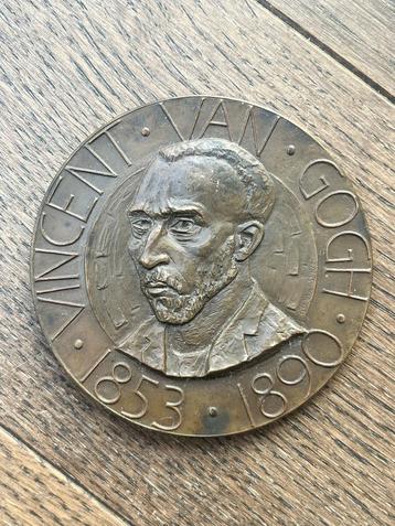 Bronzen munt tbv 100e geboortejaar Vincent van Gogh beschikbaar voor biedingen