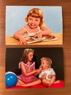 2 vintage postkaarten kinderen, Ophalen, Kinderen