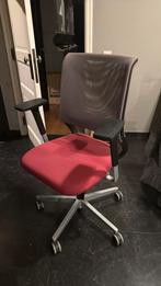 Bureaustoel met verstelbare armsteunen en lendensteun, Ophalen, Gebruikt, Bureaustoel, Rood