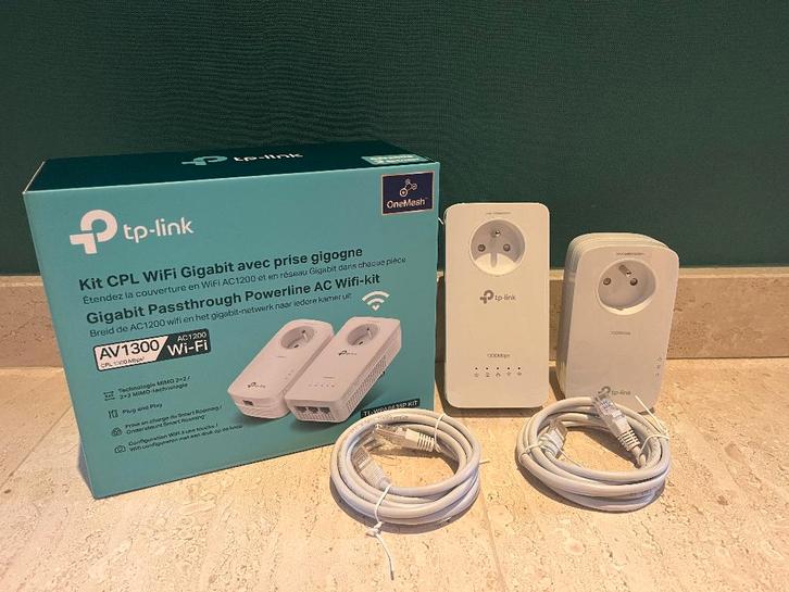 TP-Link AV1300 Gigabit Powerline Adapters, Computers en Software, Powerlines, Zo goed als nieuw, Ophalen