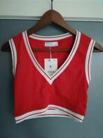 Bershka - Rood/wit topje met V-hals, Vêtements | Femmes, Tops, Enlèvement ou Envoi, Taille 36 (S), Bershka, Neuf