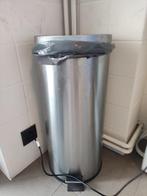Vuilnisbak metalique, Ophalen, Met pedaal, 50 tot 75 cm, 40 liter of meer