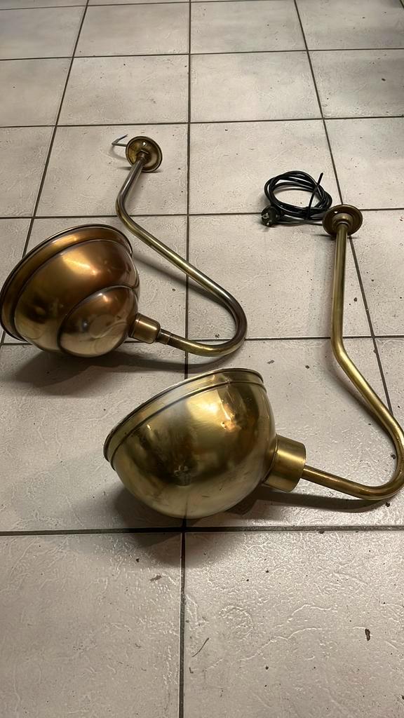 Gevellampen messing pub style, Huis en Inrichting, Lampen | Wandlampen, Gebruikt, Ophalen
