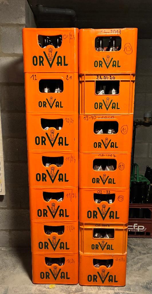 ORVAL: Set van 14 bakken, Verzamelen, Biermerken, Nieuw, Flesje(s), Overige merken, Ophalen