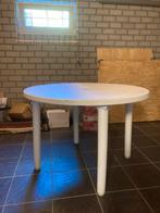 Pvc tuintafel, Ophalen, Zo goed als nieuw, Rond, Kunststof