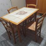 Table cuisine avec 4 chaises, Ophalen
