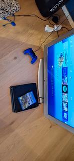 Playstation 4 met controller en tv scherm, Ophalen, Zo goed als nieuw, 1 TB, Met 1 controller
