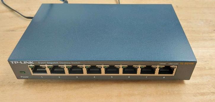 TP-Link TL-SG108, Computers en Software, Netwerk switches, Zo goed als nieuw, Ophalen of Verzenden