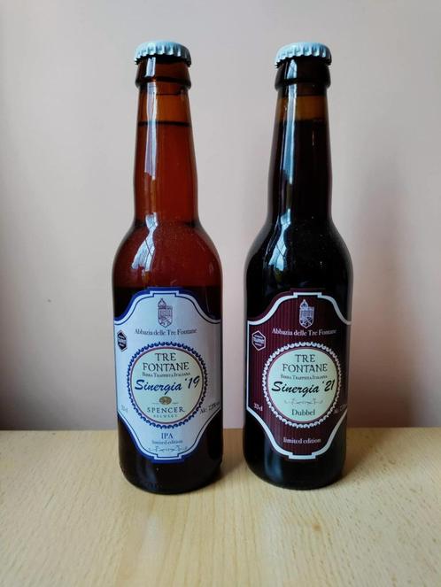 Limited edition Italiaans Trappistenbier Sinergia '19 & '21, Verzamelen, Biermerken, Zo goed als nieuw, Flesje(s), Overige merken