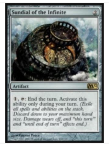 Sundial of the Infinite - M12 - MTG - BIJNA NM   beschikbaar voor biedingen