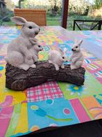 Porseleinen beeldje konijntjes, Verzamelen, Beelden en Beeldjes, Dier, Zo goed als nieuw, Ophalen