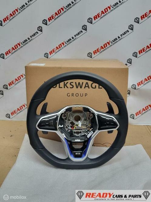 Stuurwiel STUUR VW Golf 8 VIII GTE FLIPPERS BLAUWE STICKSELS, Auto-onderdelen, Besturing, Volkswagen, Nieuw, Ophalen of Verzenden