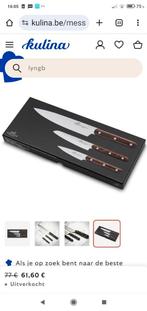 NIEUWE Sabatier 3 delige messenset, Ophalen of Verzenden, Nieuw