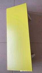 Groene wandplank 75 x 28cm met witte dragers, Ophalen, Gebruikt