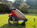 Thule chariot cross 1 + baby supporter, Fietsen en Brommers, Fietsaccessoires | Aanhangwagens en Karren, Ophalen, Zo goed als nieuw