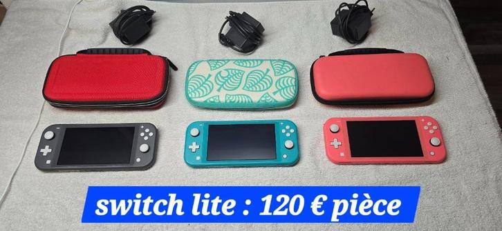 consoleschakelaar LITE + garantie (roze, blauw of grijs), Games en Spelcomputers, Games | Nintendo Switch, Gebruikt, Ophalen of Verzenden