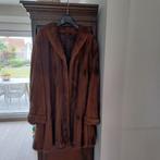 mantel bont en bijhorende hoed, Kleding | Dames, Ophalen, Zo goed als nieuw, Maat 42/44 (L), Bruin