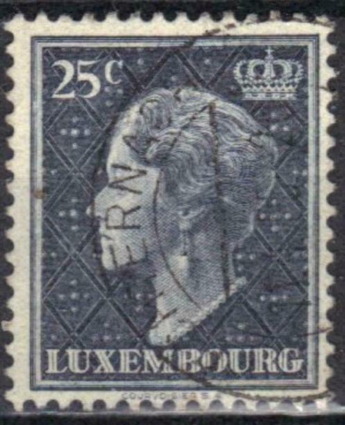 Luxemburg 1948-1953 - Yvert 415 - Charlotte (ST), Postzegels en Munten, Postzegels | Europa | Overig, Gestempeld, Luxemburg, Verzenden