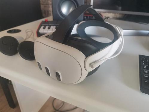Meta Quest 3, 128gb inclusief Elite Strap En powerbank., Games en Spelcomputers, Virtual Reality, Zo goed als nieuw, Ophalen of Verzenden