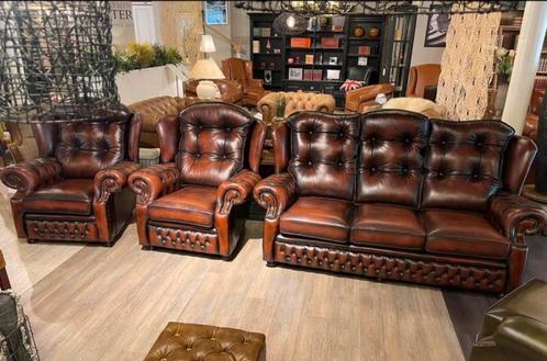 SPRINGVALE CHESTERFIELD 3 ZITS + 2 fauteuils Suzanne salon, Huis en Inrichting, Zetels | Zetels, Ophalen of Verzenden