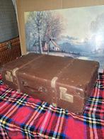 Oude vintage reis koffer - zeer mooi model - decoratief, Ophalen of Verzenden