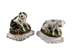 Paar porseleinen inktpotten - Pennenhouder Seated Dog, Ophalen of Verzenden