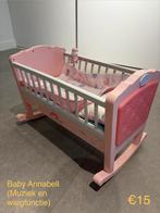 Poppenbed Baby Annabell (wiegen + muziek), Kinderen en Baby's, Ophalen, Gebruikt