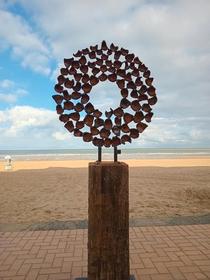 Unieke tuinbeelden handgemaakt, Tuin en Terras, Tuinbeelden, Nieuw, Abstract beeld, Metaal, Ophalen of Verzenden