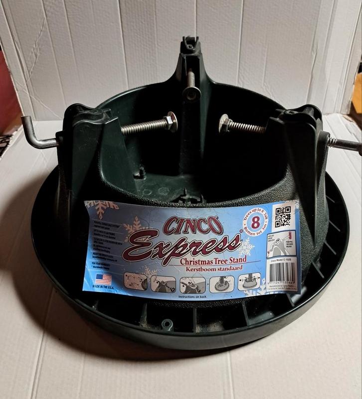 Ondersteuning voor natuurlijke sparren, watertank en aarde, Diversen, Kerst, Gebruikt, Ophalen of Verzenden