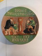 Vlaams aardewerk diep bord spreuk, Antiek en Kunst, Antiek | Keramiek en Aardewerk, Ophalen of Verzenden