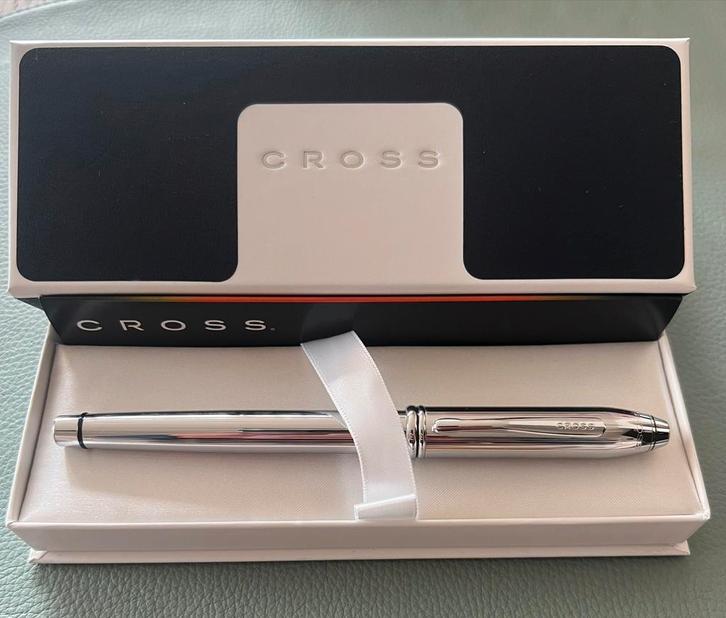 Cross Townsend verchroomde vulpen, Verzamelen, Pennenverzamelingen, Nieuw, Vulpen, Cross, Ophalen of Verzenden